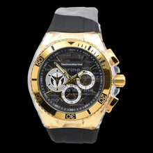 Load image into Gallery viewer, Technomarine Cruise California Men's 47mm Black Monogram Gold Chronograph Watch-Klawk Watches
