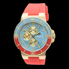 Load image into Gallery viewer, TechnoMarine La Pelagia Men's 43mm Blue Red Day Date Quartz Watch TM-225097-Klawk Watches
