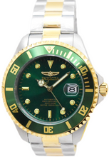 Load image into Gallery viewer, Invicta Pro Diver Automatic 35727 Men's 47mm Green Dial Two Tone Gold Watch-Klawk Watches
