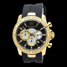 Load image into Gallery viewer, TechnoMarine UF6 TM-621011 Men's 45mm Gold Crystal Chronograph Black Watch-Klawk Watches
