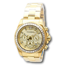 Load image into Gallery viewer, TechnoMarine Manta Ray Mens 42mm 48 Crystals Triple Gold Chrono Watch TM-222004-Klawk Watches
