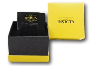 Invicta S1 Rally Cuadro Men's 45mm GMT Black Leather Chrono Watch 46853-Klawk Watches