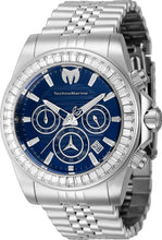 Load image into Gallery viewer, TechnoMarine Manta Ray Lux Mens 42mm 48 Crystals Blue Chrono Watch TM-222017-Klawk Watches
