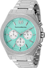 Load image into Gallery viewer, TechnoMarine Ocean Emperor Men's 43mm Turqoise Watch Radiant Silver TM-318152-Klawk Watches
