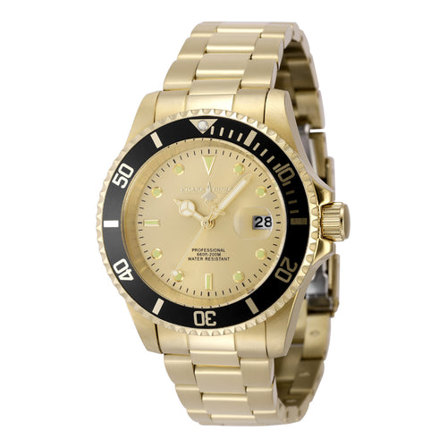 Chase Durer By Invicta Men’s 40mm Double Gold Pro Diver Quartz Watch CDW-0129-Klawk Watches
