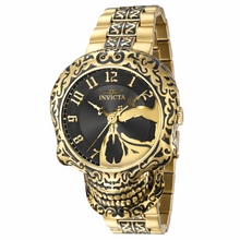 Load image into Gallery viewer, Invicta Artist Series Skull Men's 50mm Gold Skeleton Quartz Watch 35109-Klawk Watches
