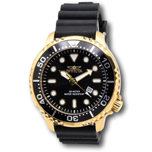 Invicta Pro Diver Men's 48mm Quartz Watch 44835 Black Gold Lume Markers 50M-Klawk Watches