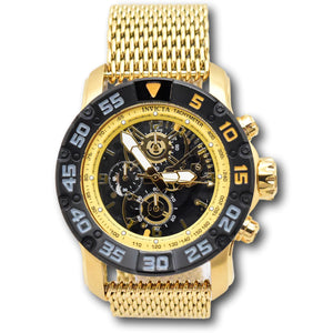Invicta Racing JM Limited Men's 48mm Gold Skeleton Dial Chrono Watch 48058-Klawk Watches