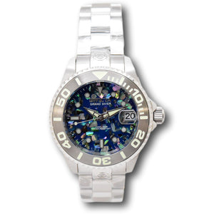 Invicta Pro Diver Automatic Women's 38mm Abalone Mosaic Dial Silver Watch 35761-Klawk Watches