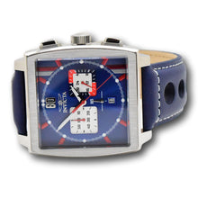 Load image into Gallery viewer, Invicta S1 Rally Cuadro Men&#39;s 45mm Navy Blue GMT Leather Chrono Watch 44749-Klawk Watches
