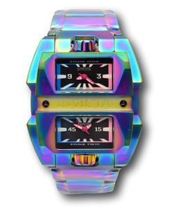 Invicta Akula Dual Time Mens 50mm Rainbow Iridescent Swiss Quartz Watch 41712-Klawk Watches