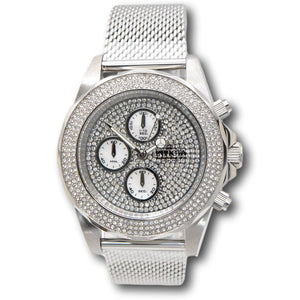 Invicta Pro Diver 43mm Men’s Chronograph Silver Pave Crystal Watch 31567-Klawk Watches