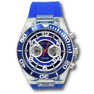 Invicta Speedway Clear Anatomic Dual Time Men's 48mm Clear Blue Watch 44375-Klawk Watches