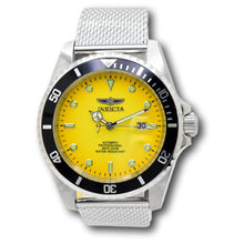 Load image into Gallery viewer, Invicta Pro Diver Automatic Men&#39;s 47mm Sunburst Yellow Fade Mesh Watch 48628-Klawk Watches
