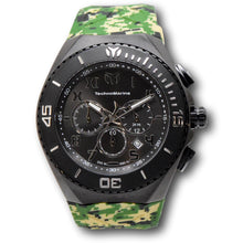 Load image into Gallery viewer, Technomarine Ocean Manta Mens 48mm Light Green Camo Strap Chrono Watch TM-221044-Klawk Watches
