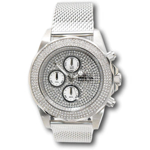 Invicta Pro Diver 43mm Men’s Chronograph Silver Pave Crystal Watch 31567-Klawk Watches