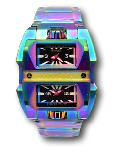 Invicta Akula Dual Time Mens 50mm Rainbow Iridescent Swiss Quartz Watch 41712-Klawk Watches