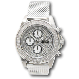 Invicta Pro Diver 43mm Men’s Chronograph Silver Pave Crystal Watch 31567-Klawk Watches