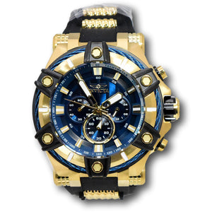 Invicta Bolt King Cable Men's 52mm Blue Dial Gold Chronograph Watch 39187-Klawk Watches