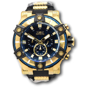 Invicta Bolt King Cable Men's 52mm Blue Dial Gold Chronograph Watch 39187-Klawk Watches