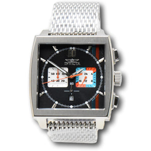 Invicta S1 Rally Cuadro Men's 45mm Monaco Racer Mesh Bracelet Chrono Watch 47244-Klawk Watches