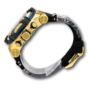 Invicta Bolt King Cable Men's 52mm Blue Dial Gold Chronograph Watch 39187-Klawk Watches
