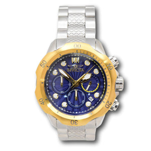 Invicta Venom Mid-Size Mens 47mm Blue Dial Gold Quartz Chrono Watch 47752-Klawk Watches