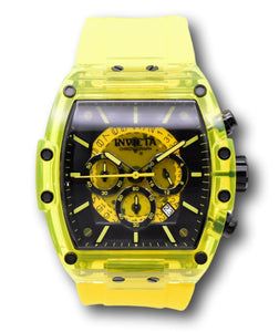 Invicta S1 Rally Diablo Men's 48mm Yellow Clear Anatomic Dial Chrono Watch 44353-Klawk Watches