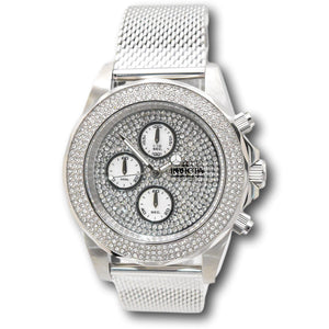 Invicta Pro Diver 43mm Men’s Chronograph Silver Pave Crystal Watch 31567-Klawk Watches
