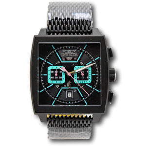 Invicta S1 Rally Cuadro Men's Midnight Pulse 45mm Black Chrono Watch 48037 RARE-Klawk Watches