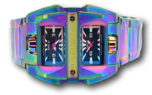 Invicta Akula Dual Time Mens 50mm Rainbow Iridescent Swiss Quartz Watch 41712-Klawk Watches