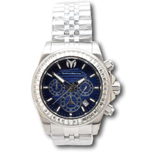 Load image into Gallery viewer, TechnoMarine Manta Ray Lux Mens 42mm 48 Crystals Blue Chrono Watch TM-222017-Klawk Watches

