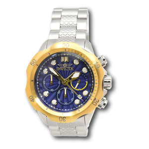 Invicta Venom Mid-Size Mens 47mm Blue Dial Gold Quartz Chrono Watch 47752-Klawk Watches