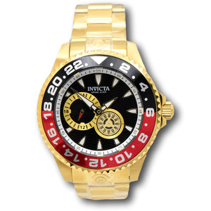 Invicta Grand Diver GMT Men's 47mm Automatic Coke Bezel Gold Watch 47304-Klawk Watches