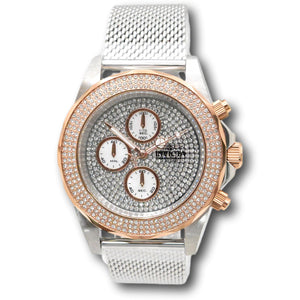 Invicta Pro Diver 43mm Men’s Luxury Chronograph Rose Gold Pave Crystal MOP Watch-Klawk Watches
