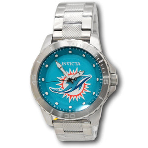 Invicta Pro Diver NFL Miami Dolphins Men's 48mm Stainless Quartz Watch 48087-Klawk Watches