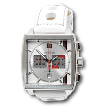 Load image into Gallery viewer, Invicta S1 Rally Cuadro Monaco Men&#39;s 45mm White GMT Leather Chrono Watch 46837-Klawk Watches
