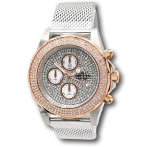 Invicta Pro Diver 43mm Men’s Luxury Chronograph Rose Gold Pave Crystal MOP Watch-Klawk Watches