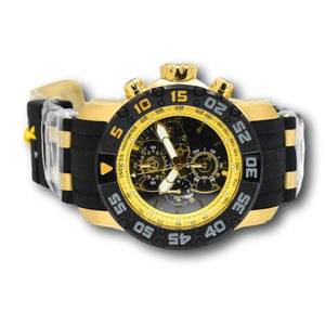 Invicta Racing JM Limited Ed Men's 48mm Gold Quartz Skeleton Chrono Watch 48065-Klawk Watches