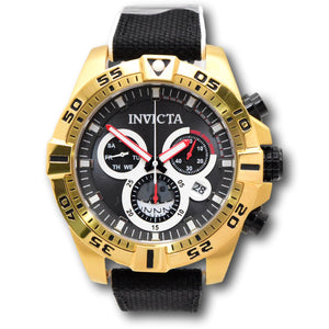 Invicta S1 Rally Accelerator Swiss Chrono Men's 51mm LARGE Gold Watch 46651-Klawk Watches