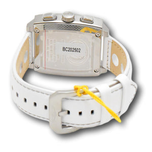 Invicta S1 Rally Cuadro Monaco Men's 45mm White GMT Leather Chrono Watch 46837-Klawk Watches