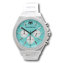 Load image into Gallery viewer, TechnoMarine Ocean Emperor Men's 43mm Turqoise Watch Radiant Silver TM-318152-Klawk Watches
