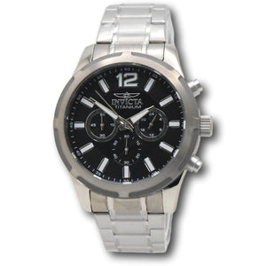 Invicta Ti-22 Men's 45mm Black Dial Titanium Band Quartz Chrono Watch 47511-Klawk Watches