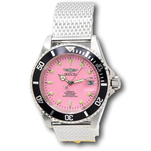 Invicta Pro Diver Ice Pink Automatic Men's 40mm Stainless Mesh Watch 48892-Klawk Watches
