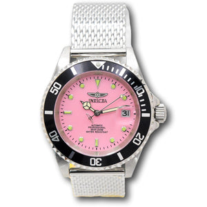 Invicta Pro Diver Ice Pink Automatic Men's 40mm Stainless Mesh Watch 48892-Klawk Watches