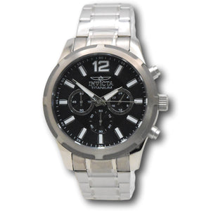 Invicta Ti-22 Men's 45mm Black Dial Titanium Band Quartz Chrono Watch 47511-Klawk Watches