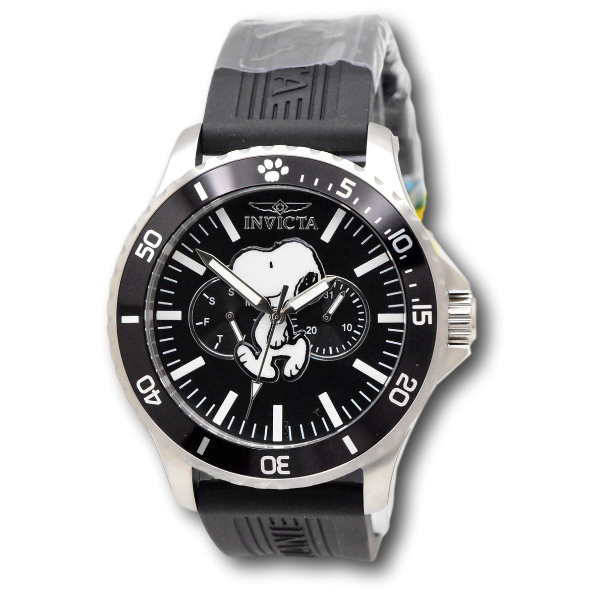 Invicta Character Collection Snoopy Limited Edition Men's 48mm Black W ...