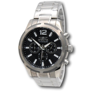 Invicta Ti-22 Men's 45mm Black Dial Titanium Band Quartz Chrono Watch 47511-Klawk Watches
