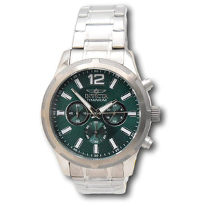Invicta Ti-22 Men's 45mm Green Dial Titanium Band Quartz Chrono Watch 47512-Klawk Watches
