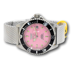 Invicta Pro Diver Ice Pink Automatic Men's 40mm Stainless Mesh Watch 48892-Klawk Watches